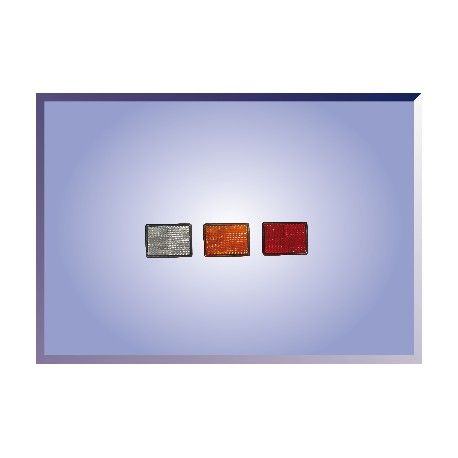 CATADIOPTRICO RECTANGULAR AMBAR ADHESIVO