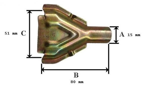 MEDIO CONO PARA FIJACION CABLE FRENO KNOTT