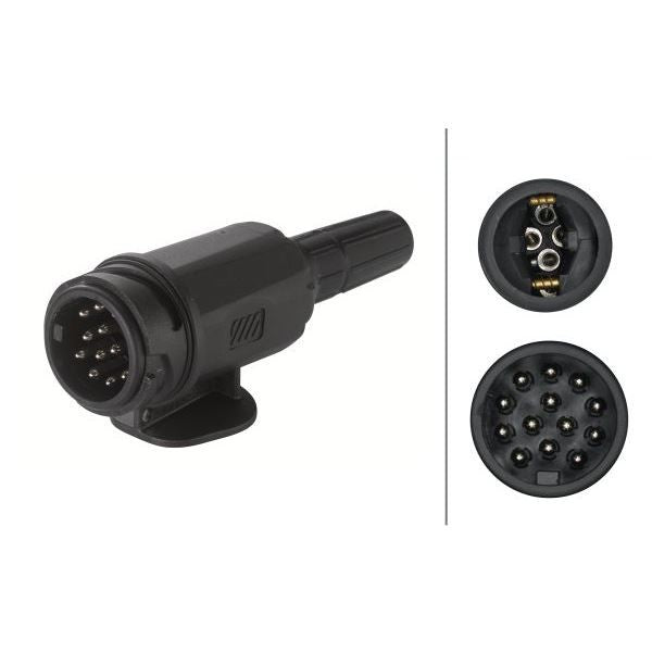 CONECTOR 13 POLOS PLASTICO HELLA