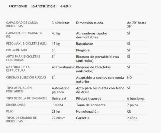 PORTABICICLETAS AUTOBIKE PRO Z3