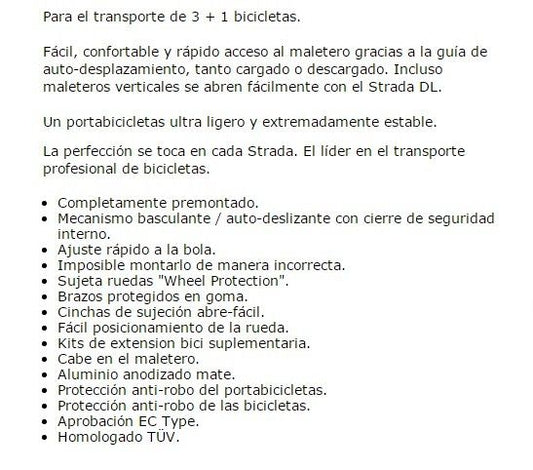 PORTABICICLETAS ATERA STRADA DL3