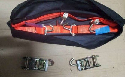 PACK DE  2 CINCHAS DE 3 PUNTOS PARA VEHÍCULOS + BOLSA